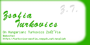 zsofia turkovics business card
